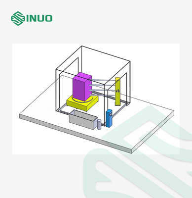 Hệ thống kiểm tra chống nước ngoài mưa IPX5 IPX6 Hệ thống kiểm tra phun nước ISO20653