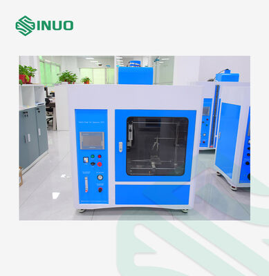 Phòng thử nghiệm cháy kim Thiết bị thử nghiệm dễ cháy với chiều cao lửa điều chỉnh 12±1mm, phạm vi nhiệt độ 0 ~ 1000 ° C và điều khiển PLC với màn hình cảm ứng 7 inch